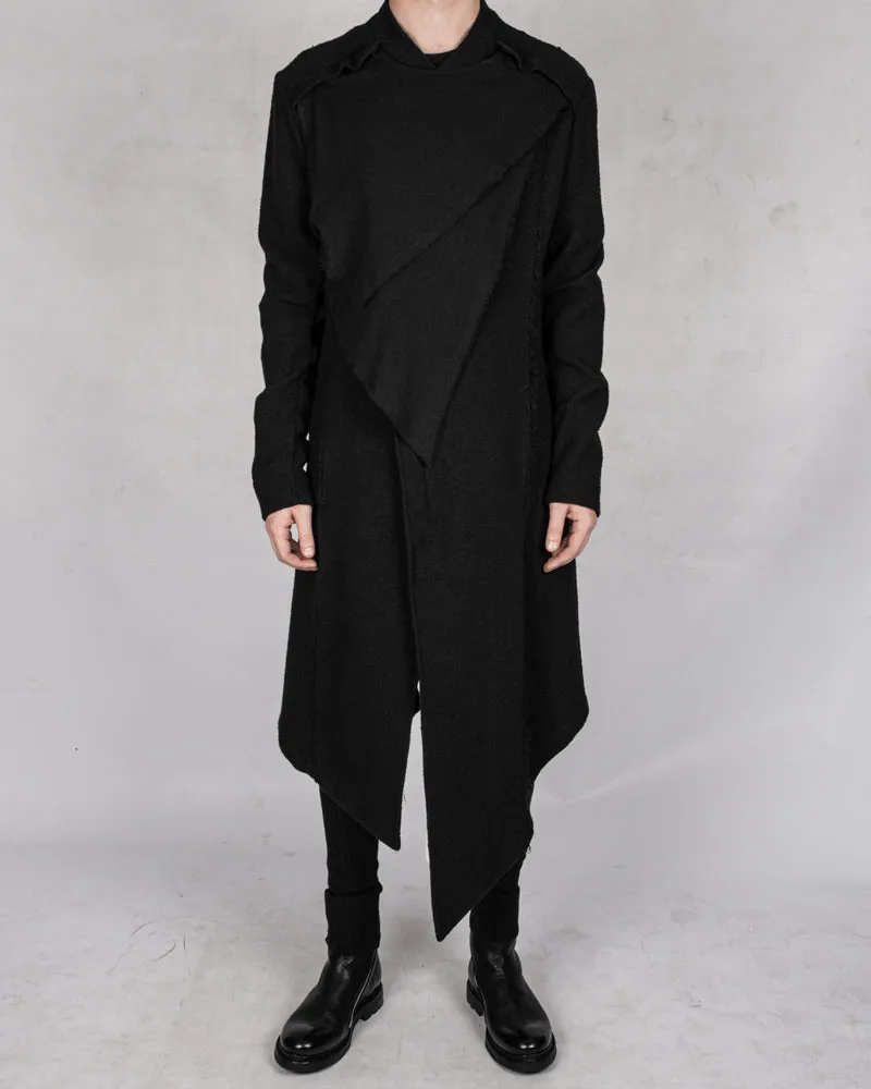 Asymmetric cotton coat