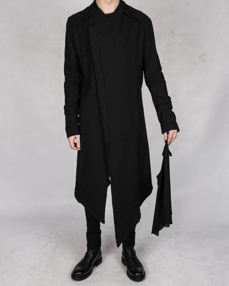 Asymmetric cotton coat