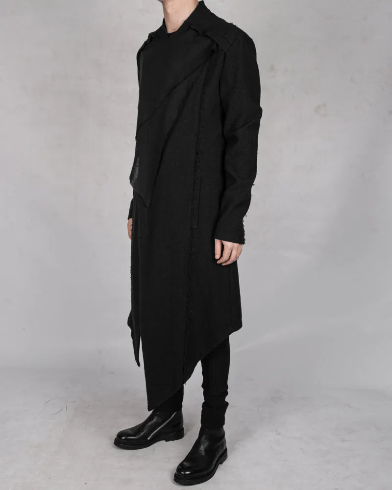 Asymmetric cotton coat