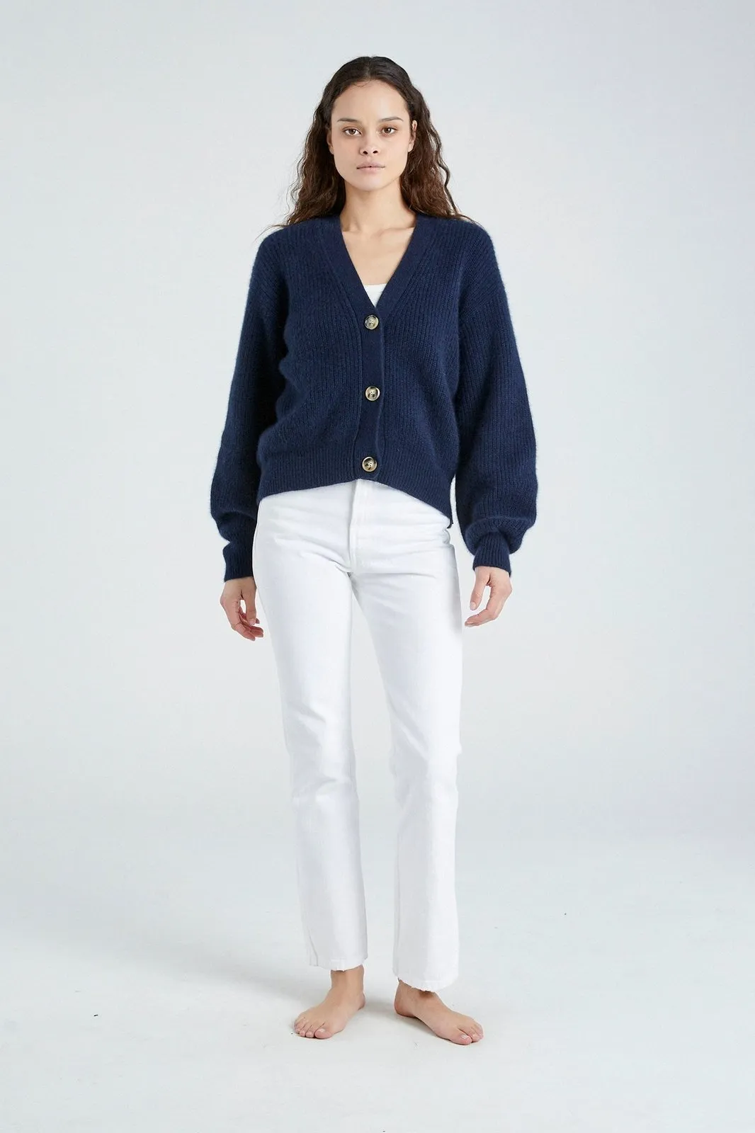   Beryll Cashmere Cardigan Sweater | Navy Blue