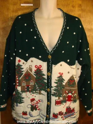 Best Big Size 80s Winter Wonderland Christmas Sweater