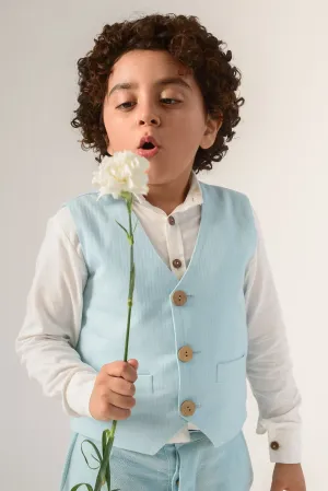 Bluery Snipper- Organic Cotton Waistcoat for Boys