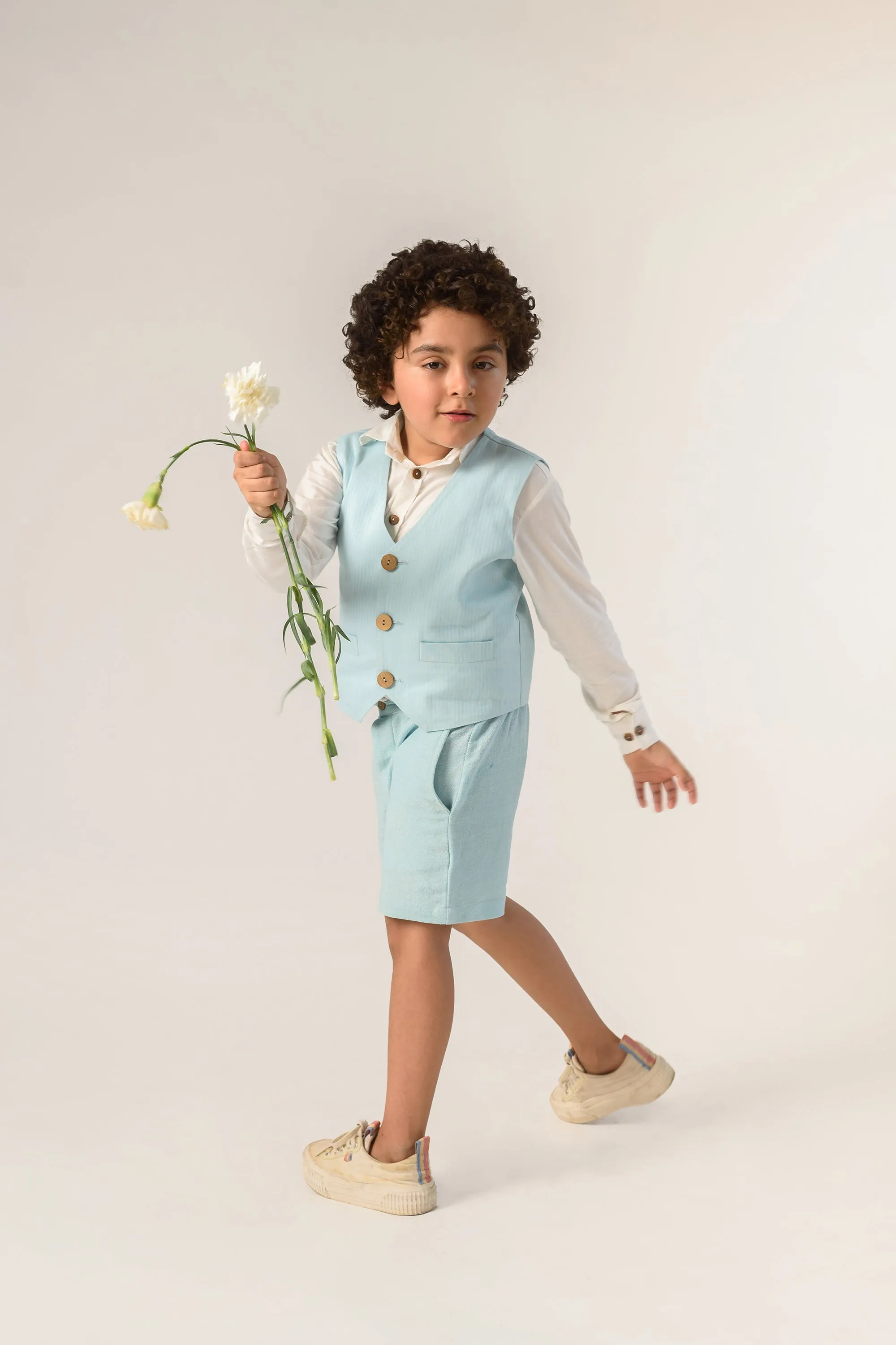 Bluery Snipper- Organic Cotton Waistcoat for Boys