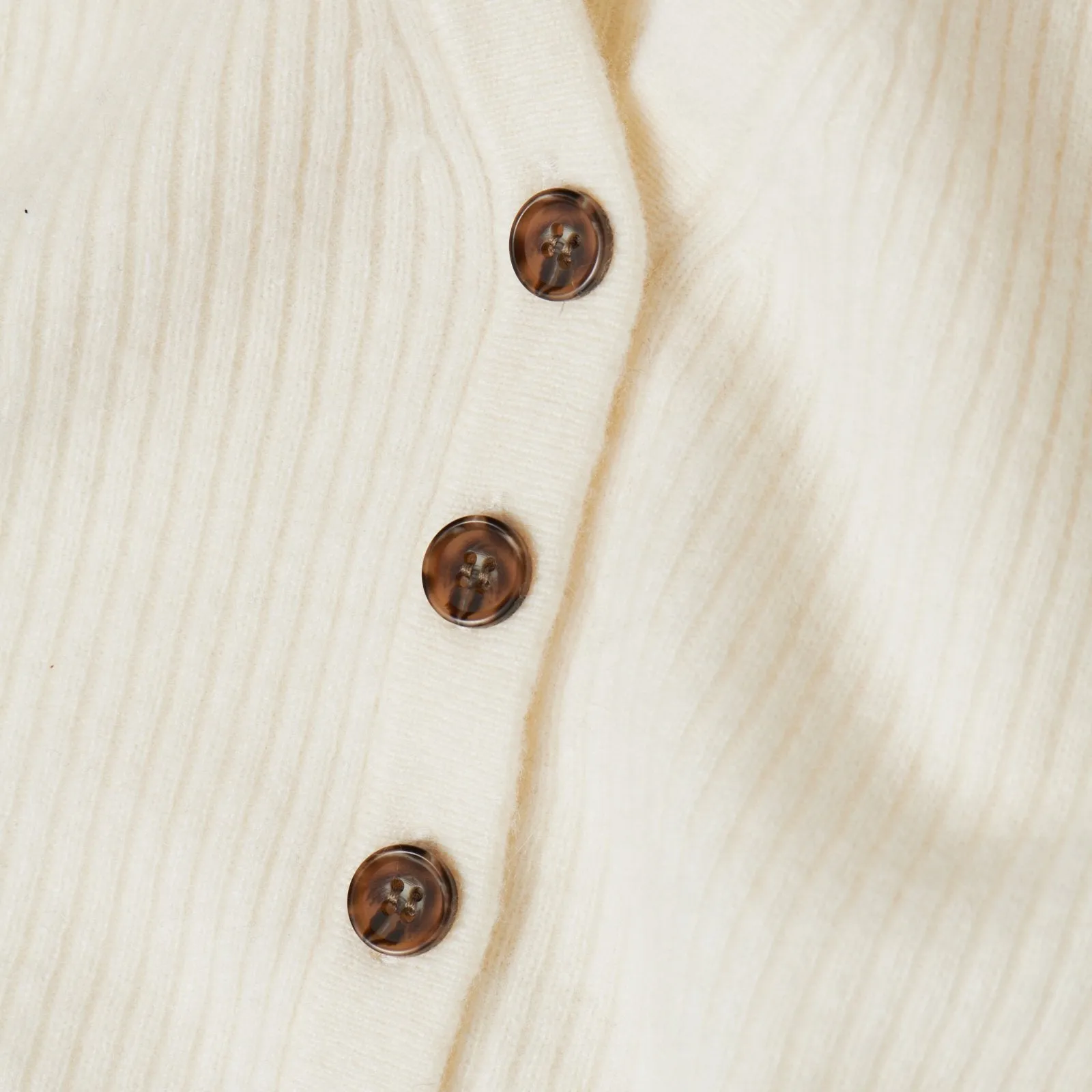 Cashmere Ribbed Cropped Cardigan