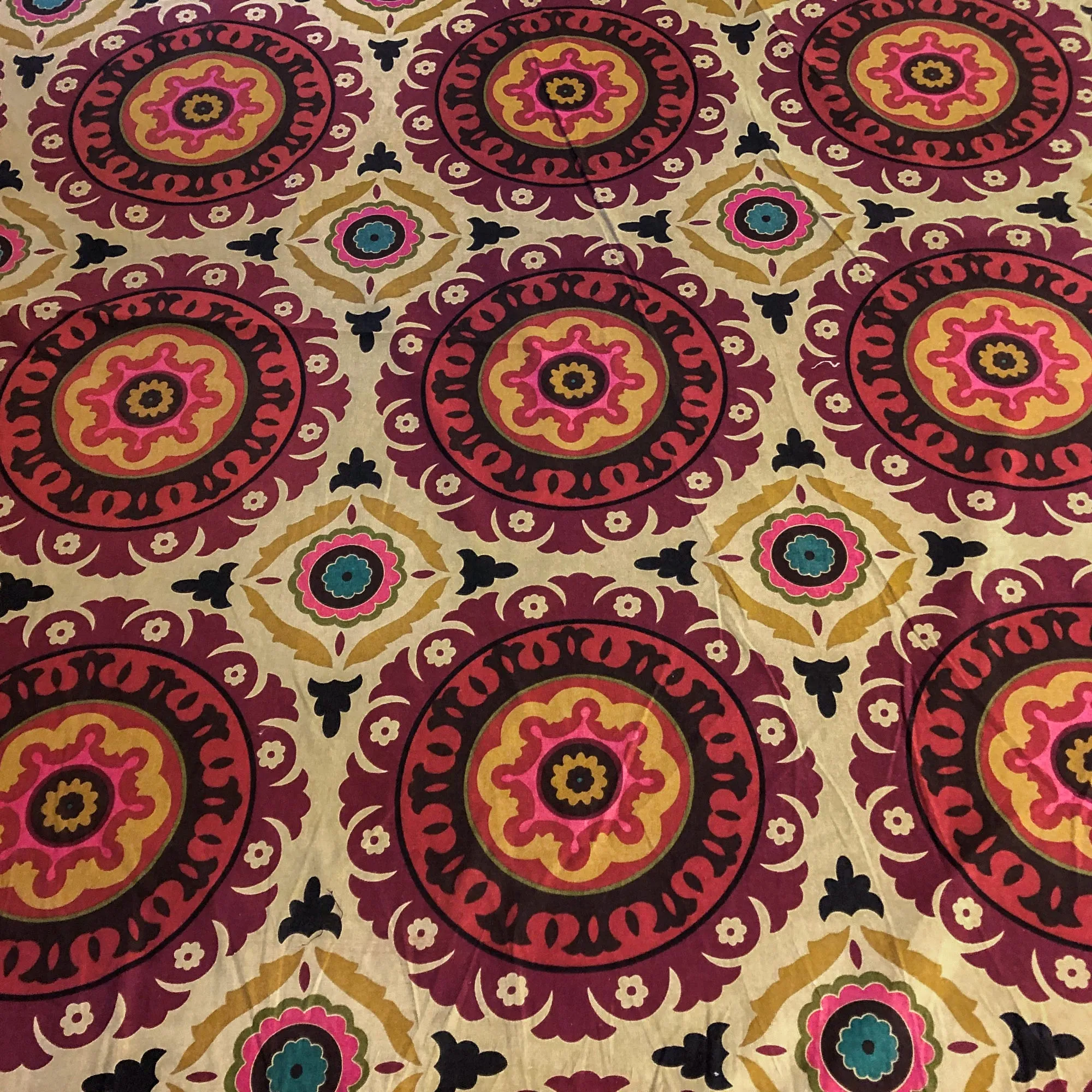 Castiloga Spice Medallion 100% Cotton Upholstery Fabric 54"