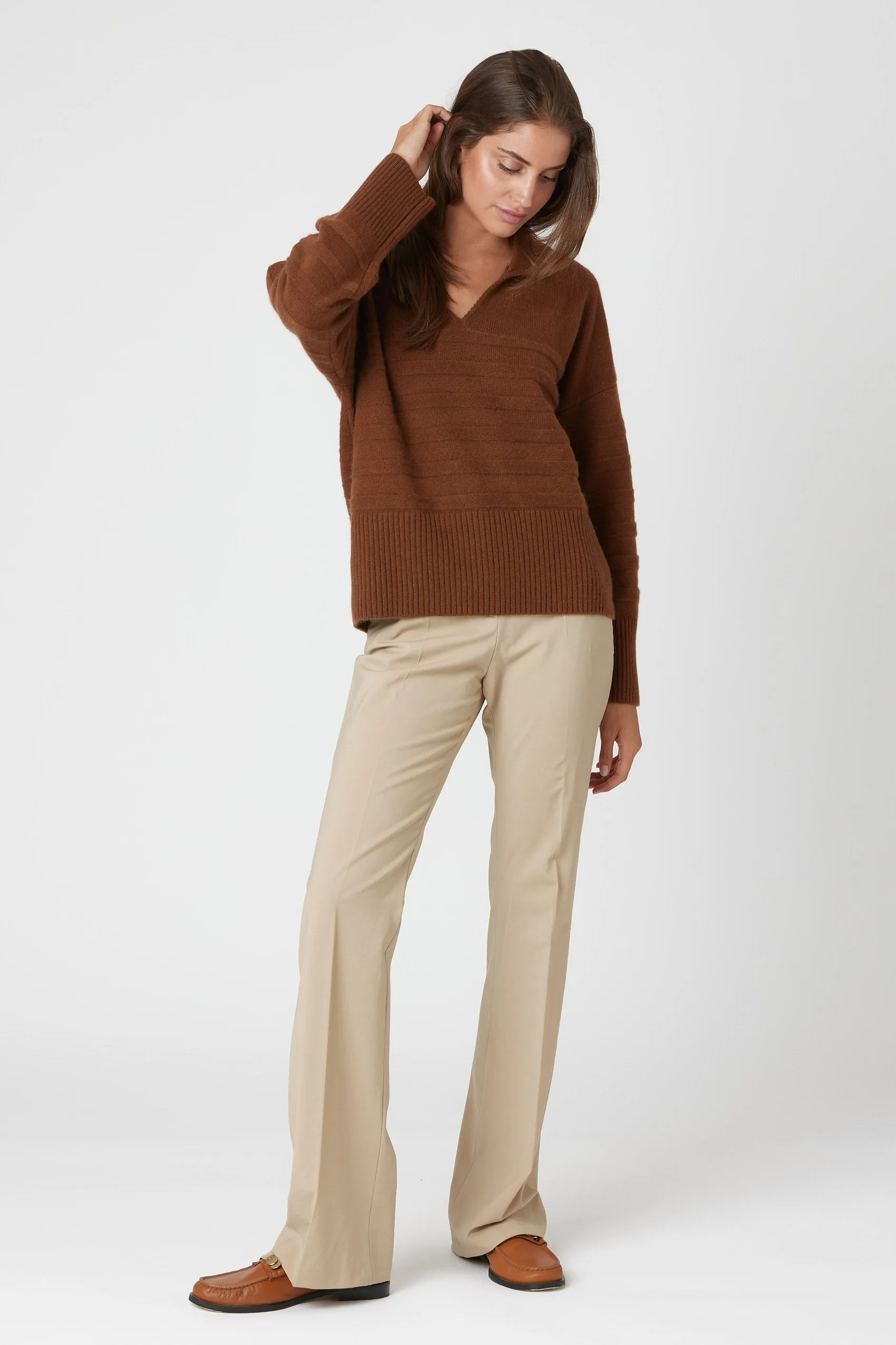 Collared Polo Sweater