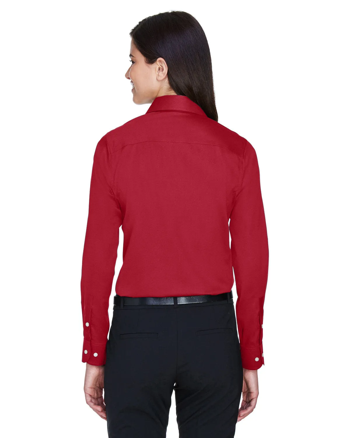 Devon & Jones Ladies' Crown Woven Collection™ Solid Stretch Twill