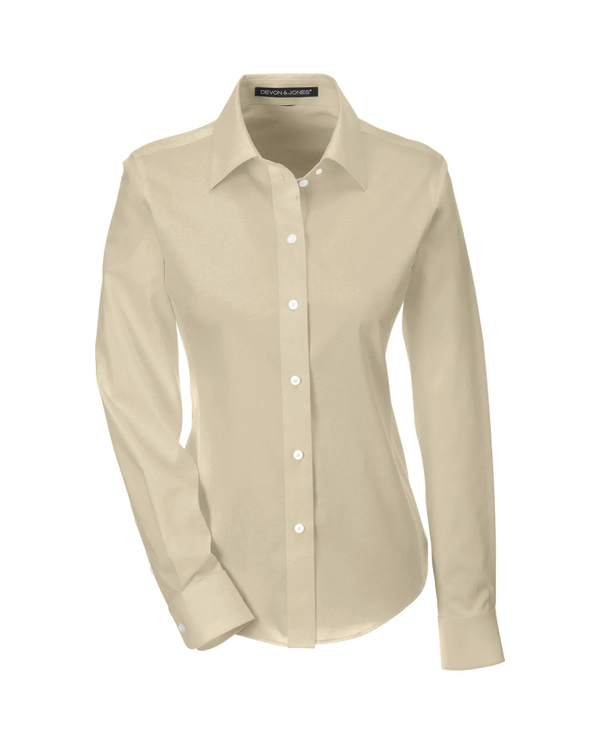 Devon & Jones Ladies' Crown Woven Collection™ Solid Stretch Twill