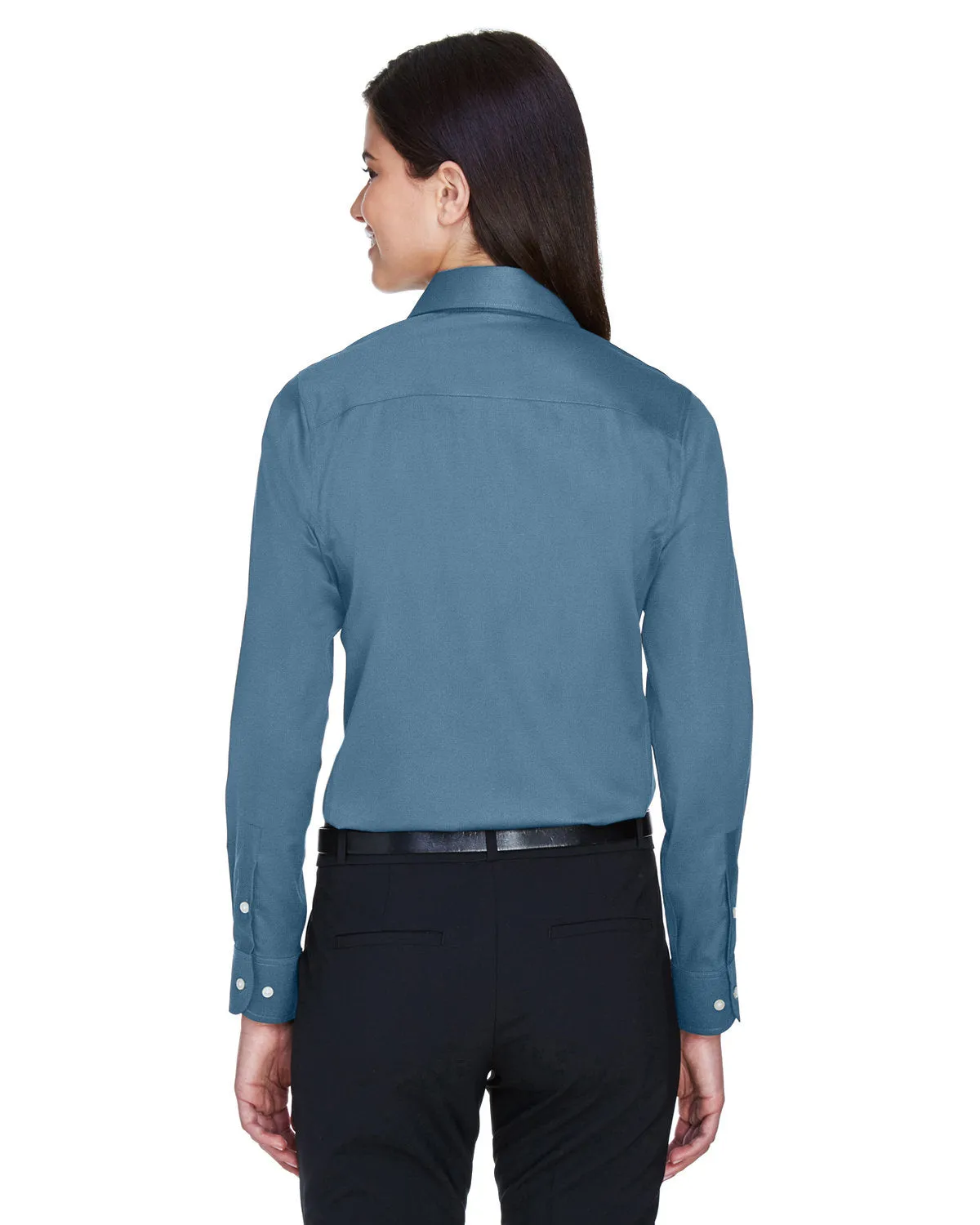 Devon & Jones Ladies' Crown Woven Collection™ Solid Stretch Twill