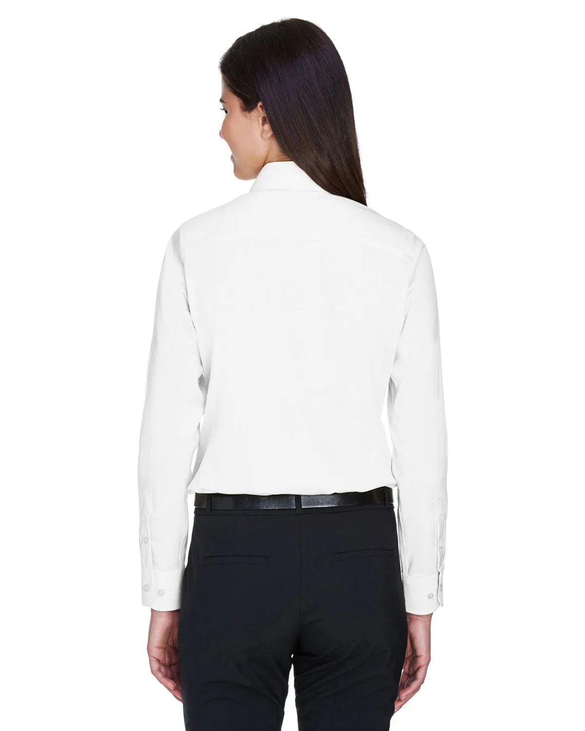 Devon & Jones Ladies' Crown Woven Collection™ Solid Stretch Twill