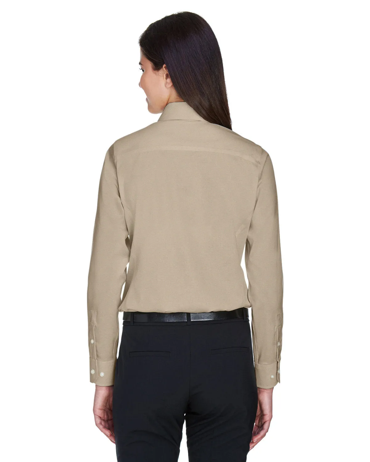 Devon & Jones Ladies' Crown Woven Collection™ Solid Stretch Twill