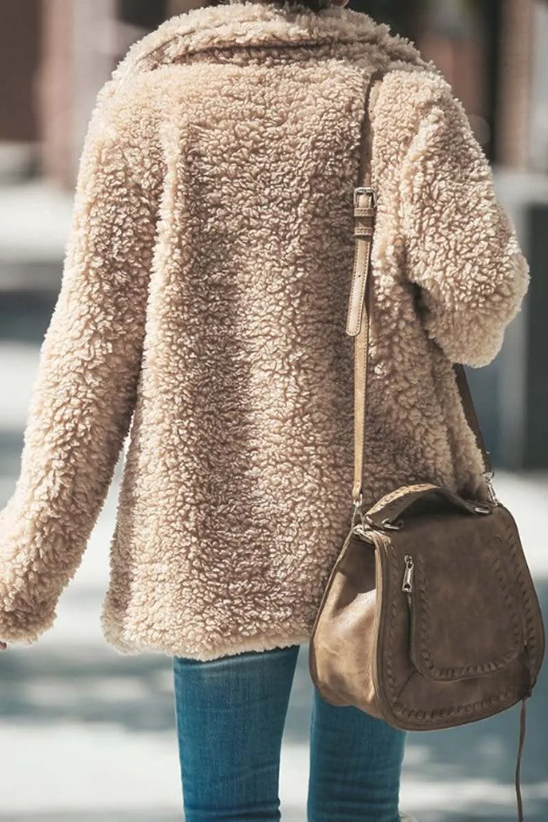 Dunnmall Winter Plush Coat Cardigan