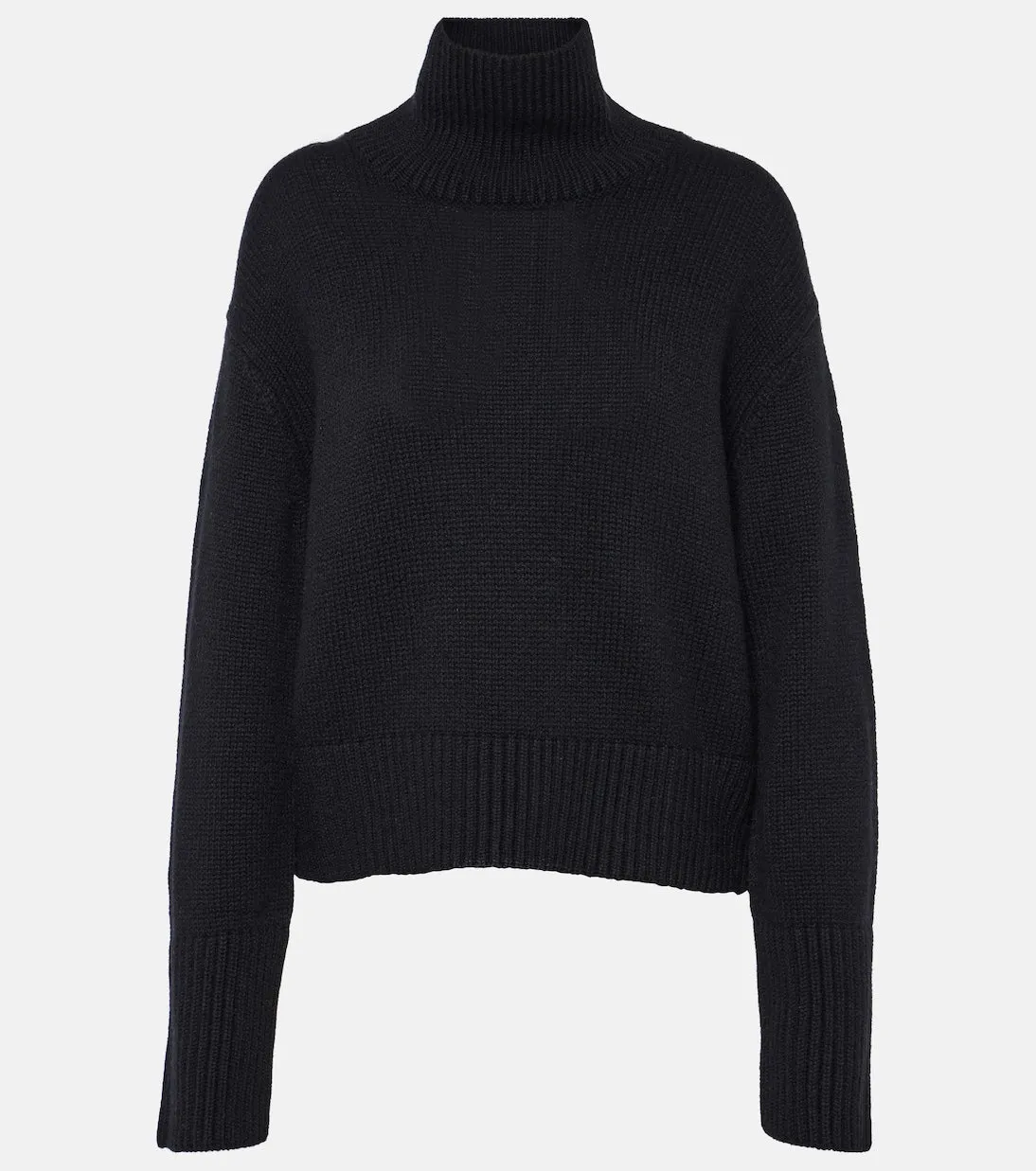 fleur Lisa Yang cashmere turtleneck sweater, black