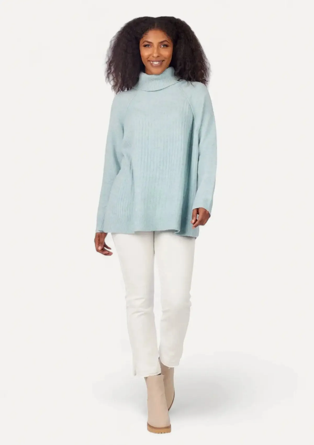 Freddie Ribbed Sweater - Blue