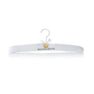 Highgrove White Padded Cotton Coat Hanger