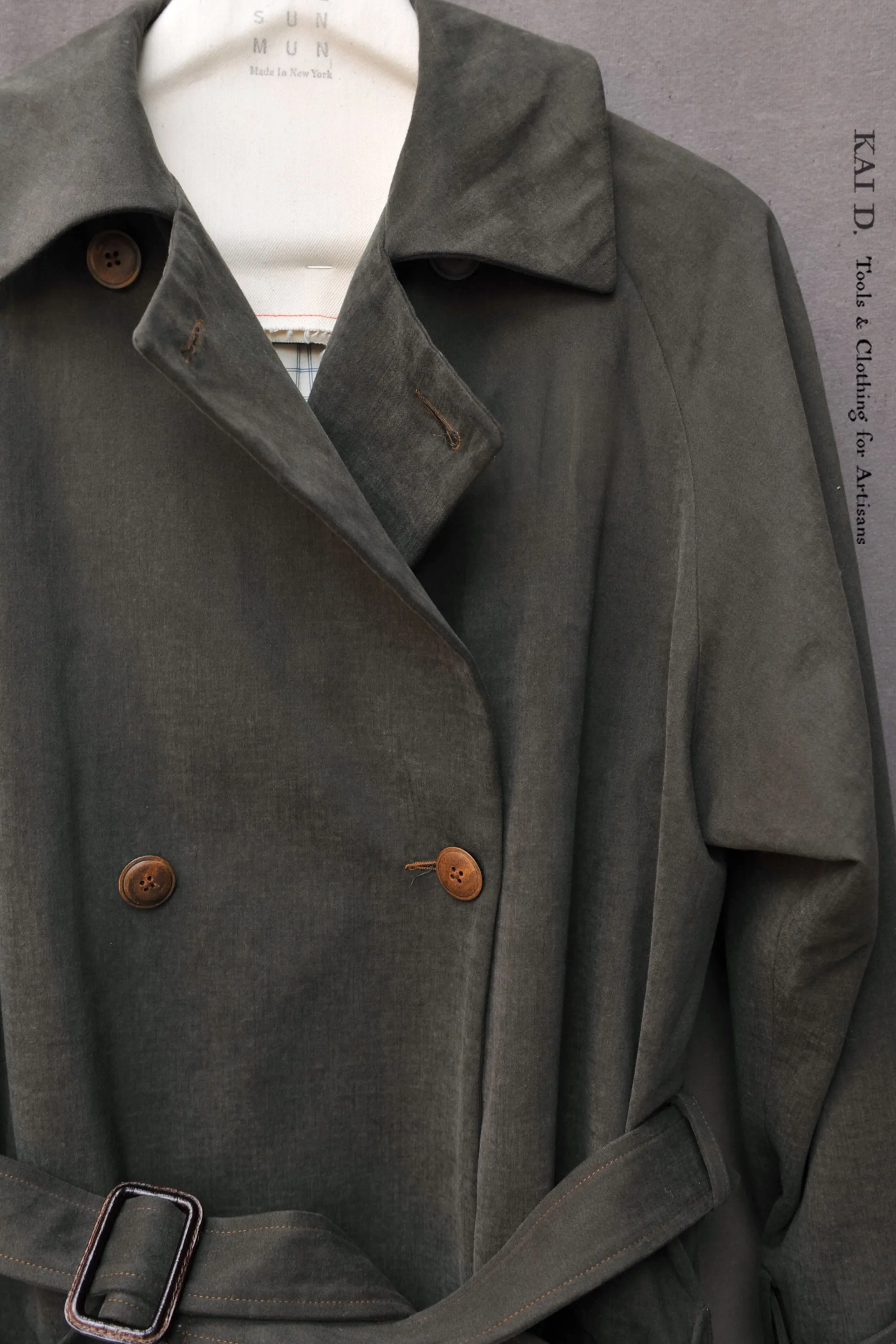 Jolie Trench Coat - Cotton Moleskin