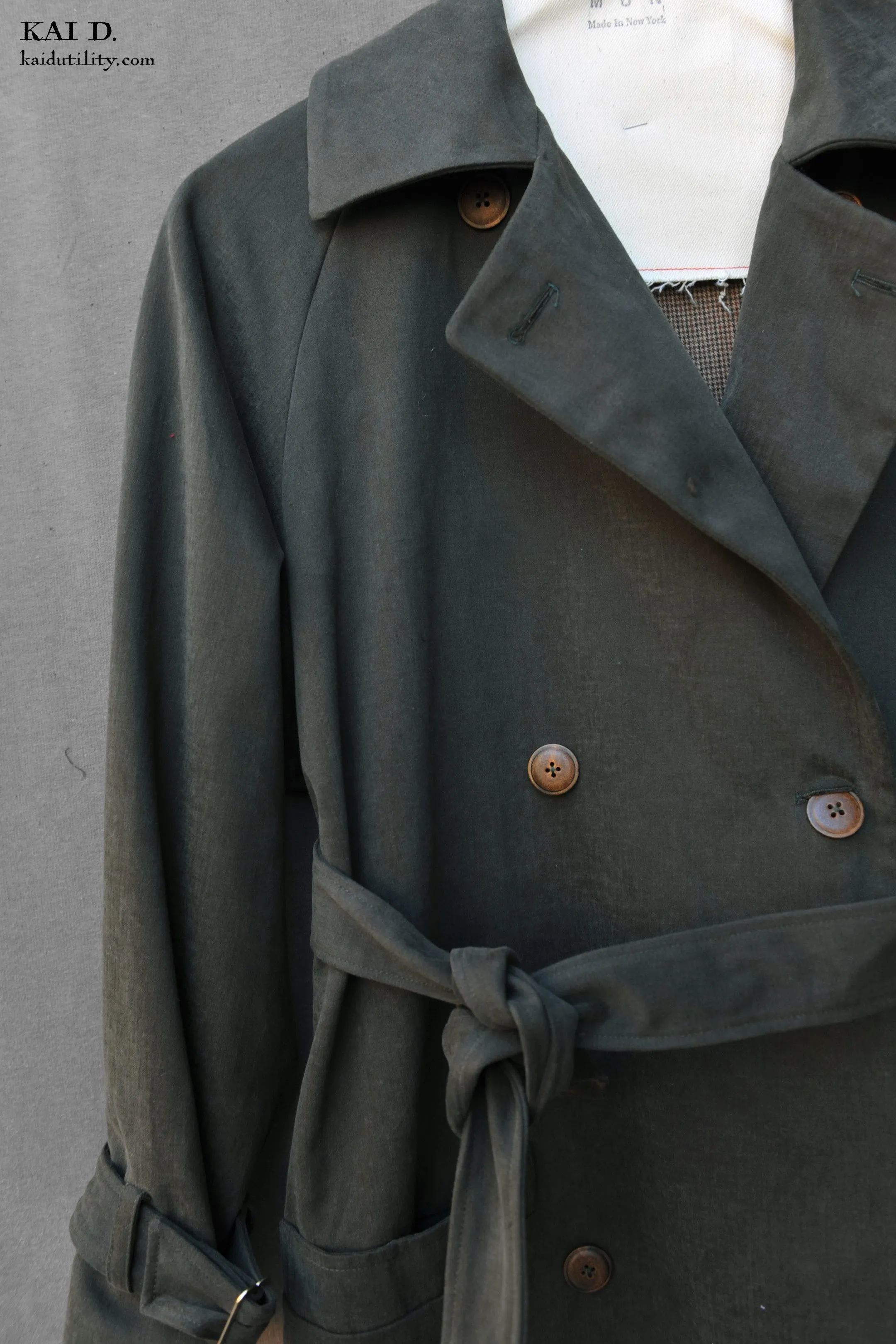 Jolie Trench Coat - Cotton Moleskin