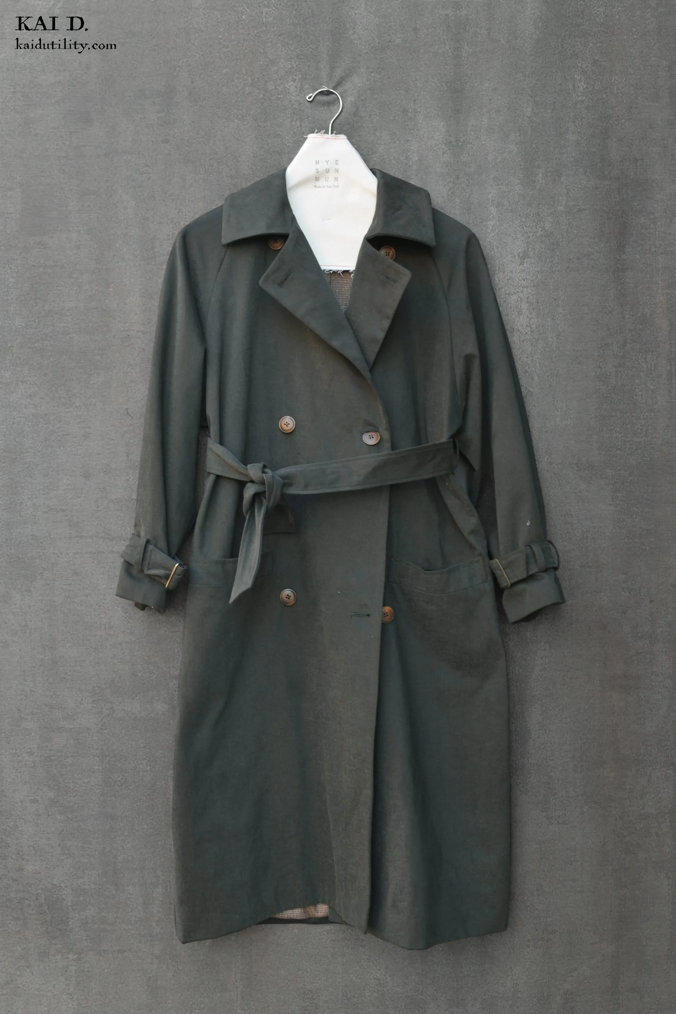 Jolie Trench Coat - Cotton Moleskin