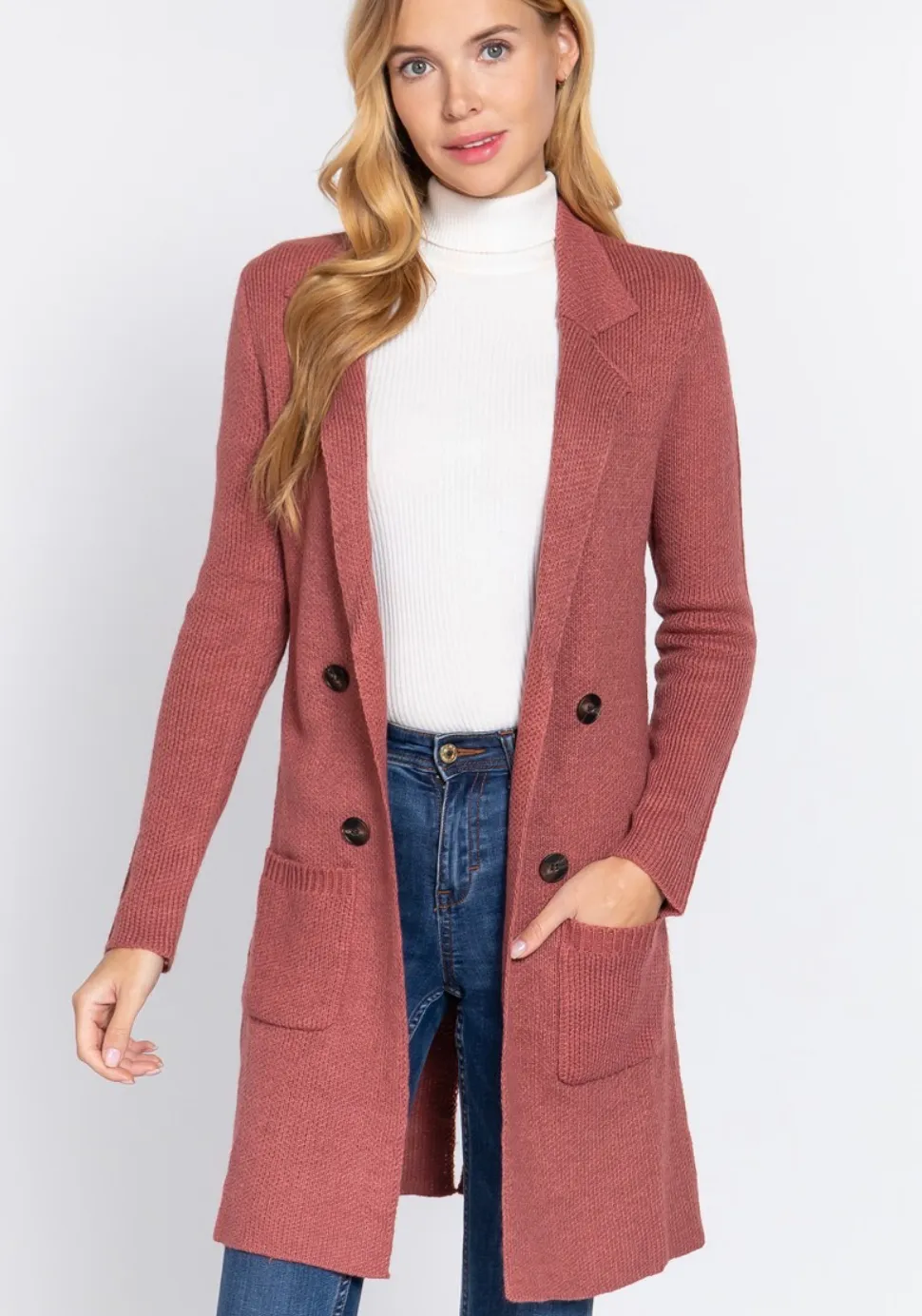 Long Collared Cardigan Jacket