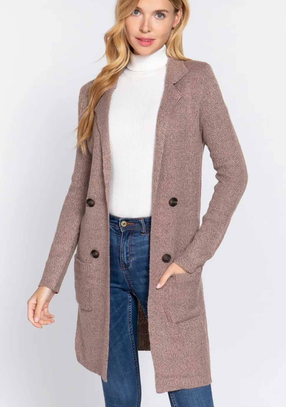 Long Collared Cardigan Jacket