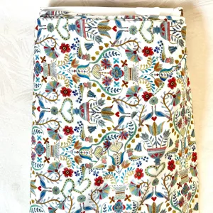 Love Birds Blue - Liberty of London Cotton Lawn - Half Yard