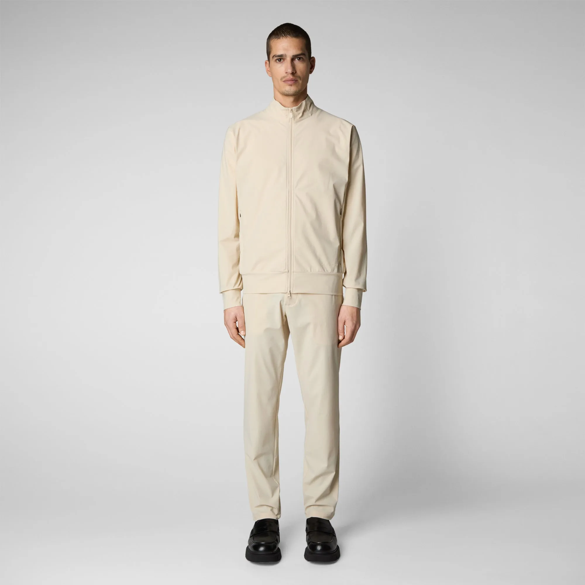 Men's Tulio Zip-Up Sweatshirt in Shore Beige