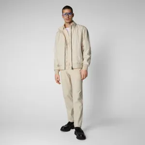 Men's Tulio Zip-Up Sweatshirt in Shore Beige