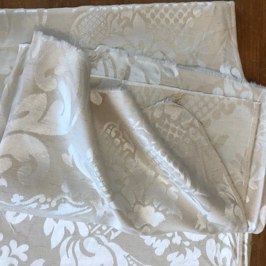 Mid Century Brocade Fabric - Vintage