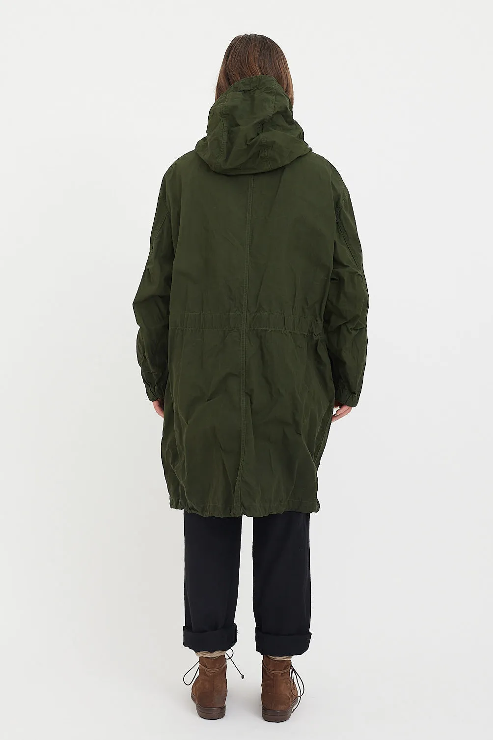 Sage De Cret - Coat - High Density Cotton Waxed Hooded Military Coat