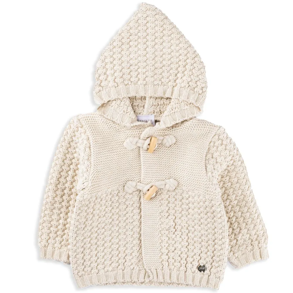 Sand Knit Cotton Cashmere Coat