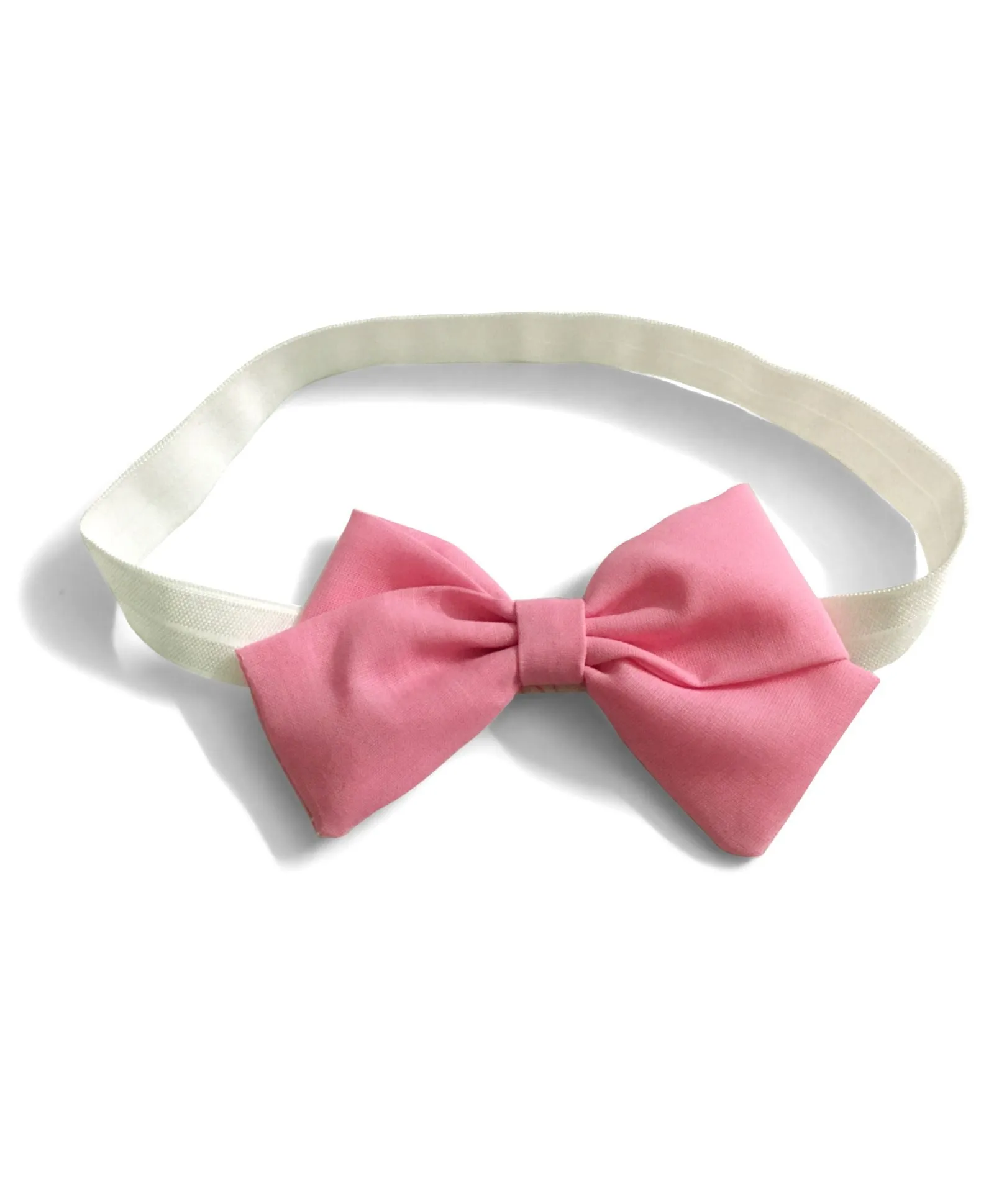 School Bow Hairband - Pink