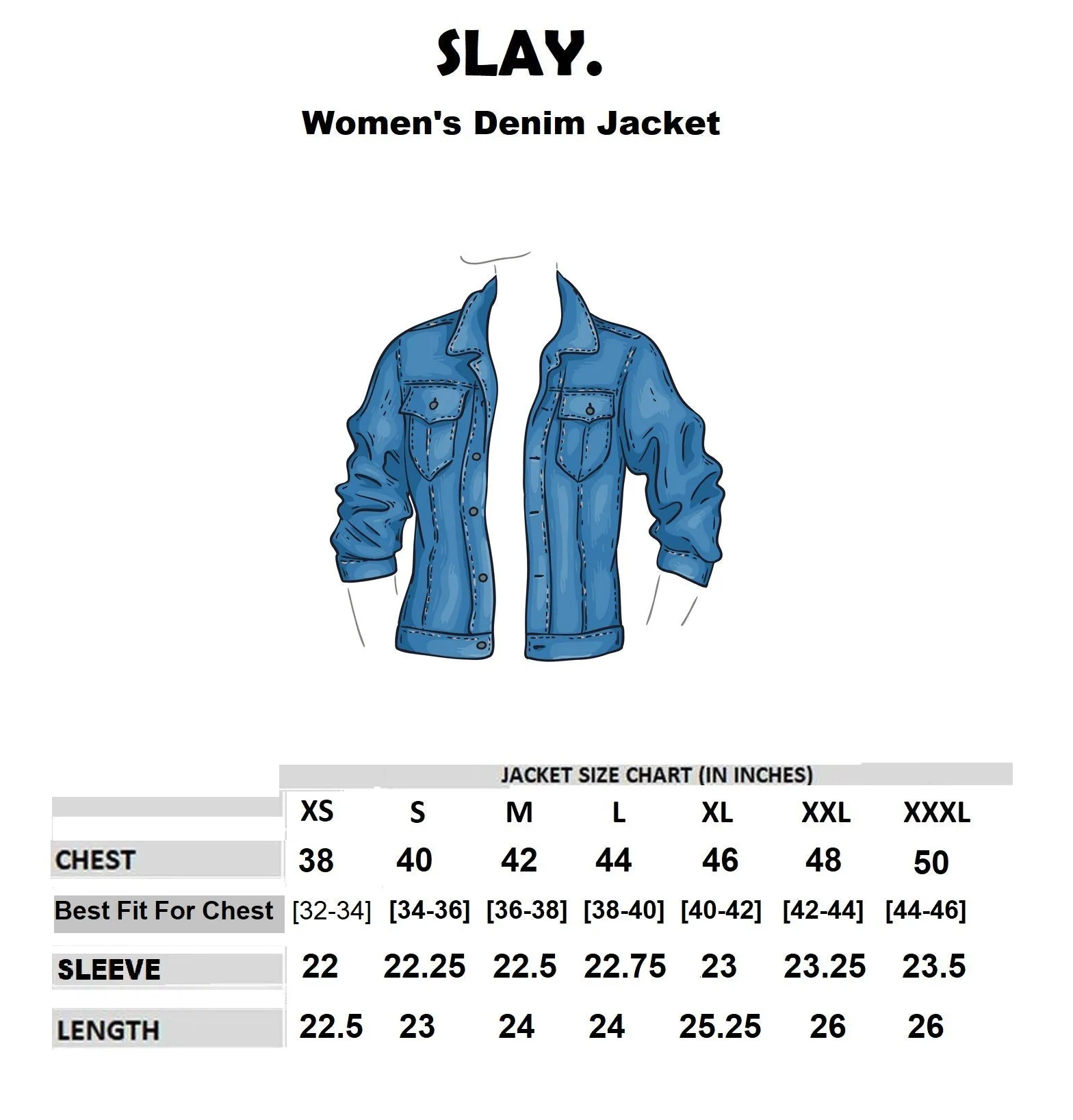 SLAY. Embroidered Women's Enzyme Washed Denim Jacket with Faux-fur Lining