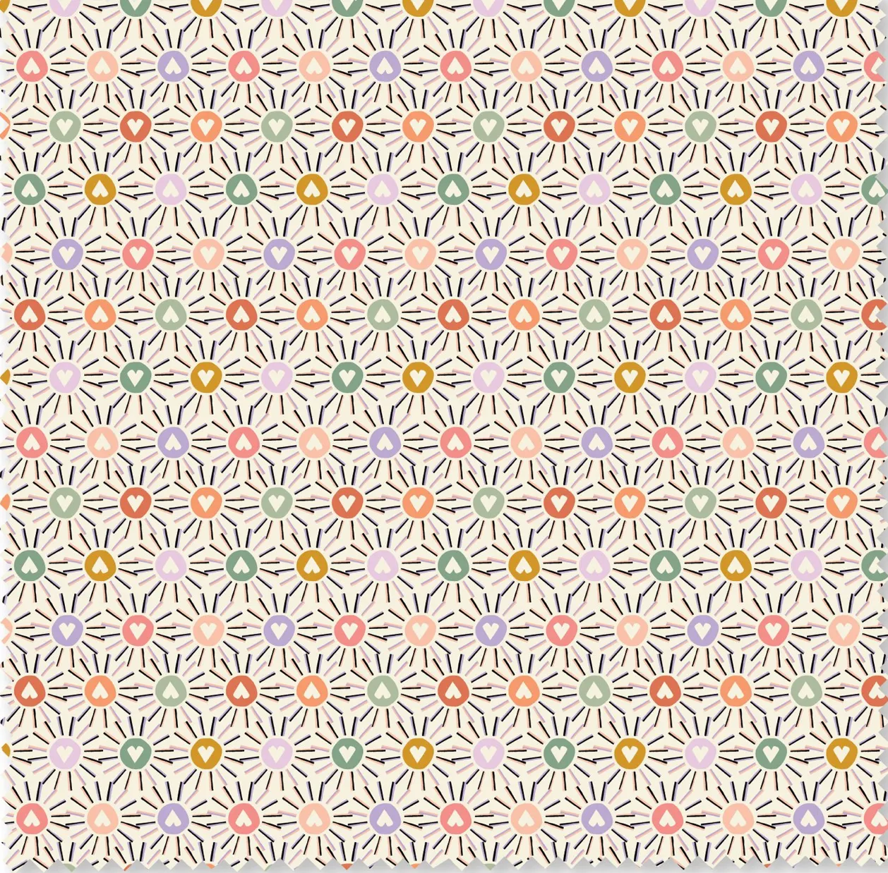 SUNSHINE & LOVE- Love in Bloom collection- Felicity Fabrics