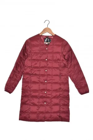 「TAION」long down jacket -burgundy- (women)