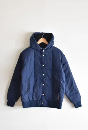 「TAION」sports classic down hoodie -navy-