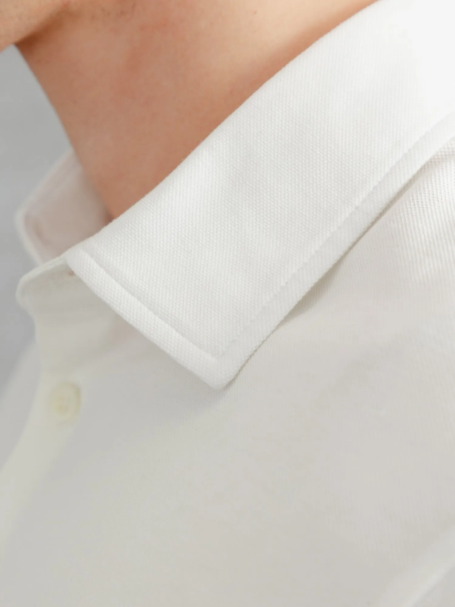 The Edmond Pique Polo - Flake White