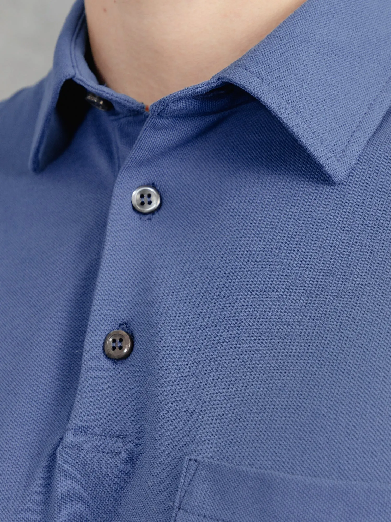 The Edmond Pique Polo - Prussian Blue