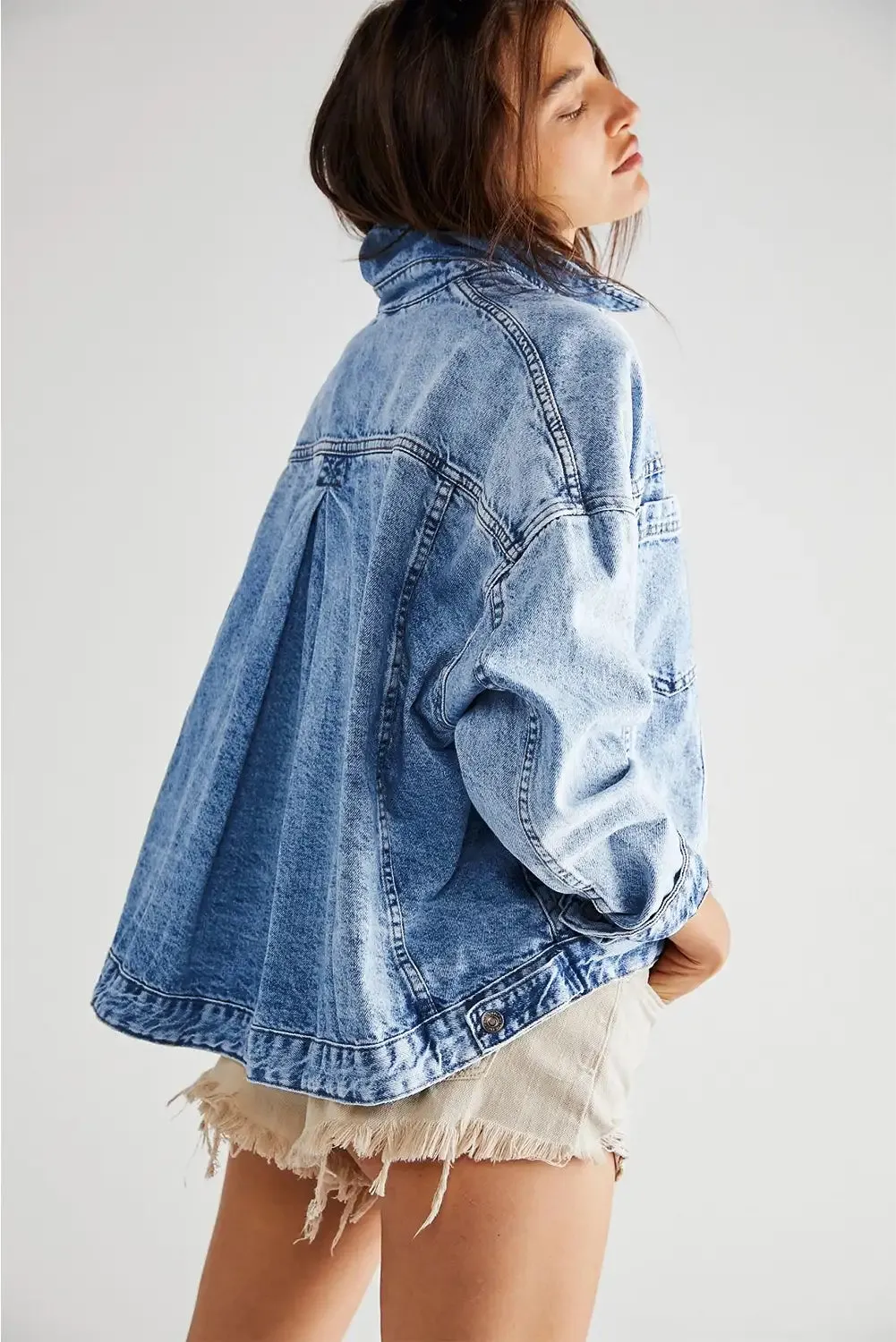 Vintage Light Blue Oversize Denim Jacket