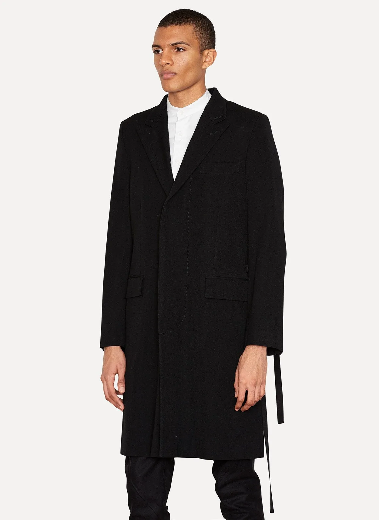 Virgin Wool Cotton Coat Laine