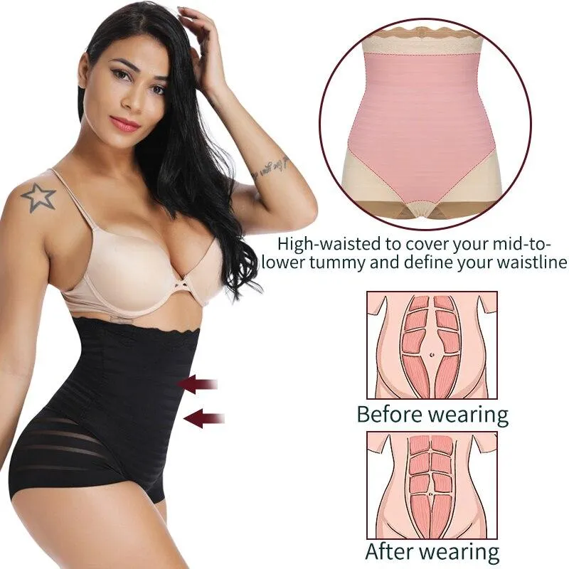 Women Seamless Strapless High Waist Tummy Control Butt Lifter Slimming Body Shaper