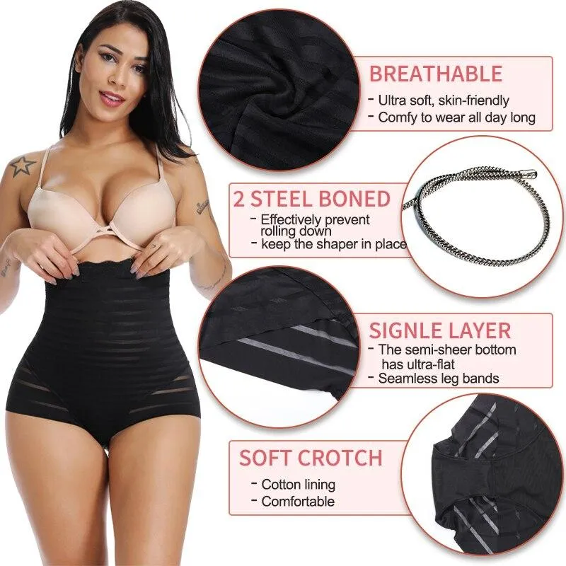 Women Seamless Strapless High Waist Tummy Control Butt Lifter Slimming Body Shaper