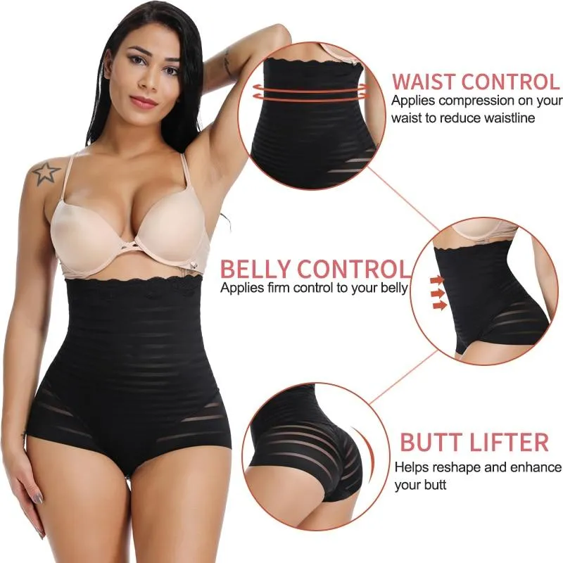 Women Seamless Strapless High Waist Tummy Control Butt Lifter Slimming Body Shaper