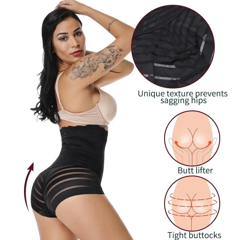 Women Seamless Strapless High Waist Tummy Control Butt Lifter Slimming Body Shaper