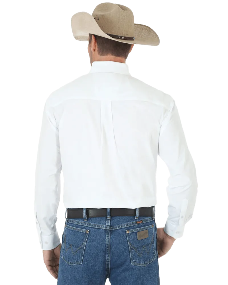 Wrangler George Strait White Solid Shirt